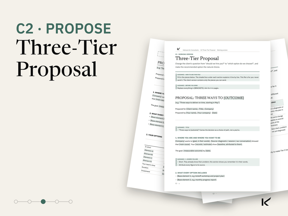 Cover of Three-Tier Proposal