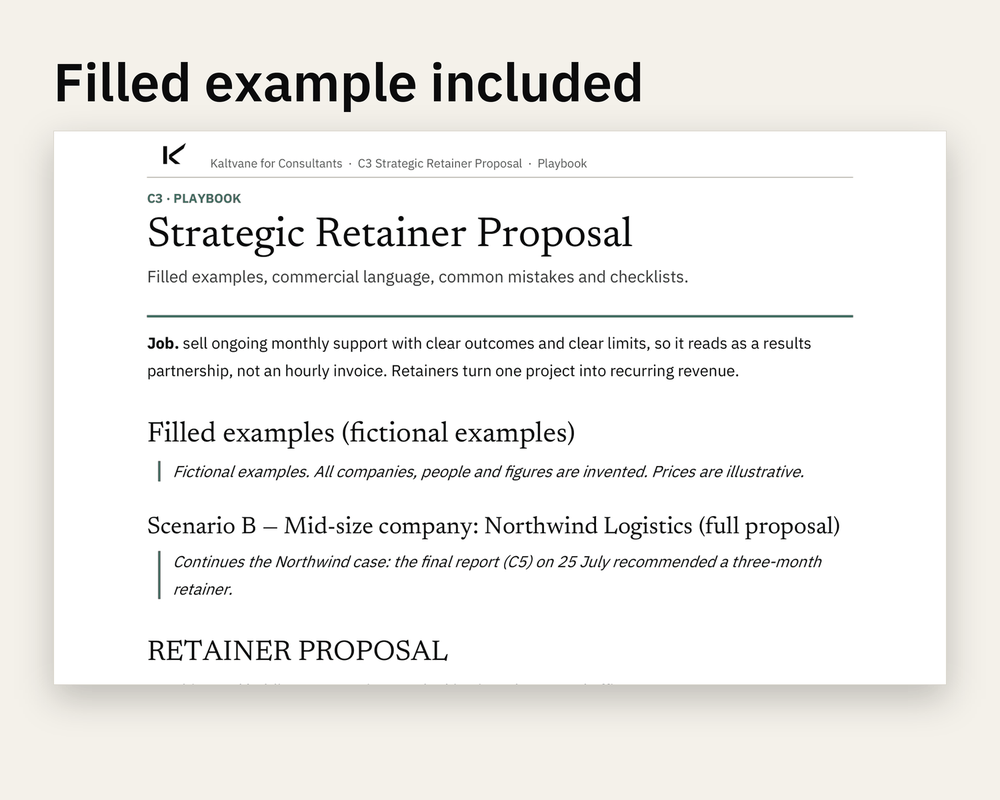 Preview 3 of Strategic Retainer Proposal