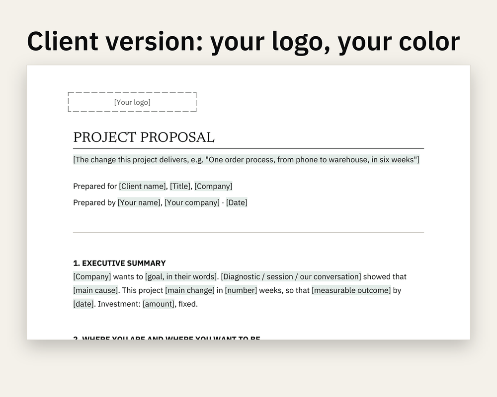Preview 1 of Consulting Project Proposal (Base)