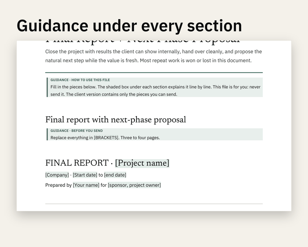 Preview 2 of Final Report + Next Phase Proposal