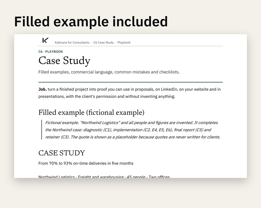 Preview 3 of 3: page of the Case Study client version