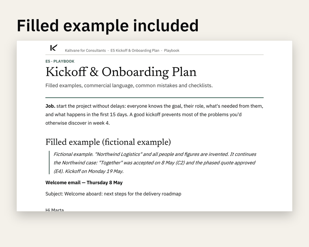 Preview 3 of Kickoff & Onboarding Plan