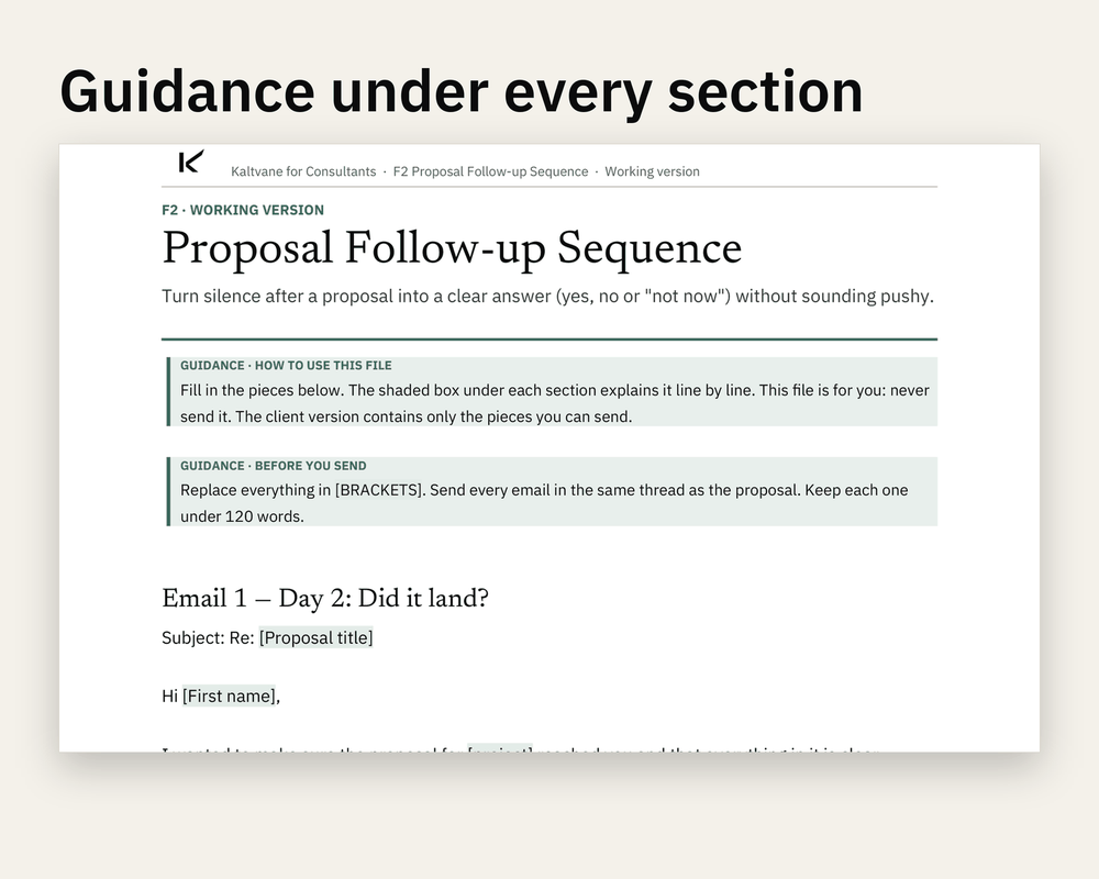 Preview 2 of Proposal Follow-up Sequence