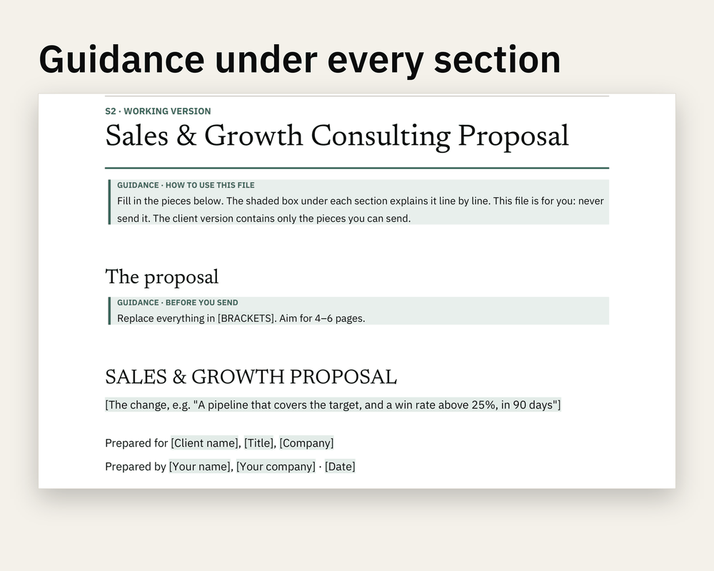 Preview 2 of Sales & Growth Consulting Proposal
